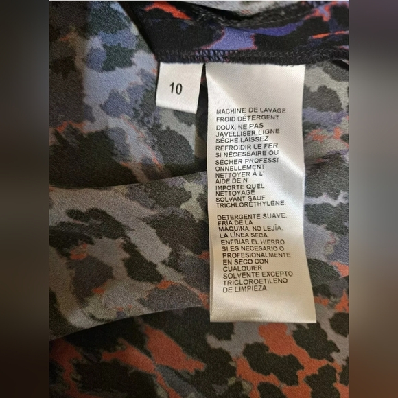 Don Caster Whimsigoth Color Splash Ruffle Neck Art-to-Weat Blouse 10 (M) - Picture 8 of 13